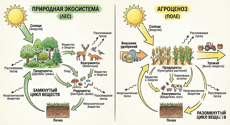 экосистема-агроценоз