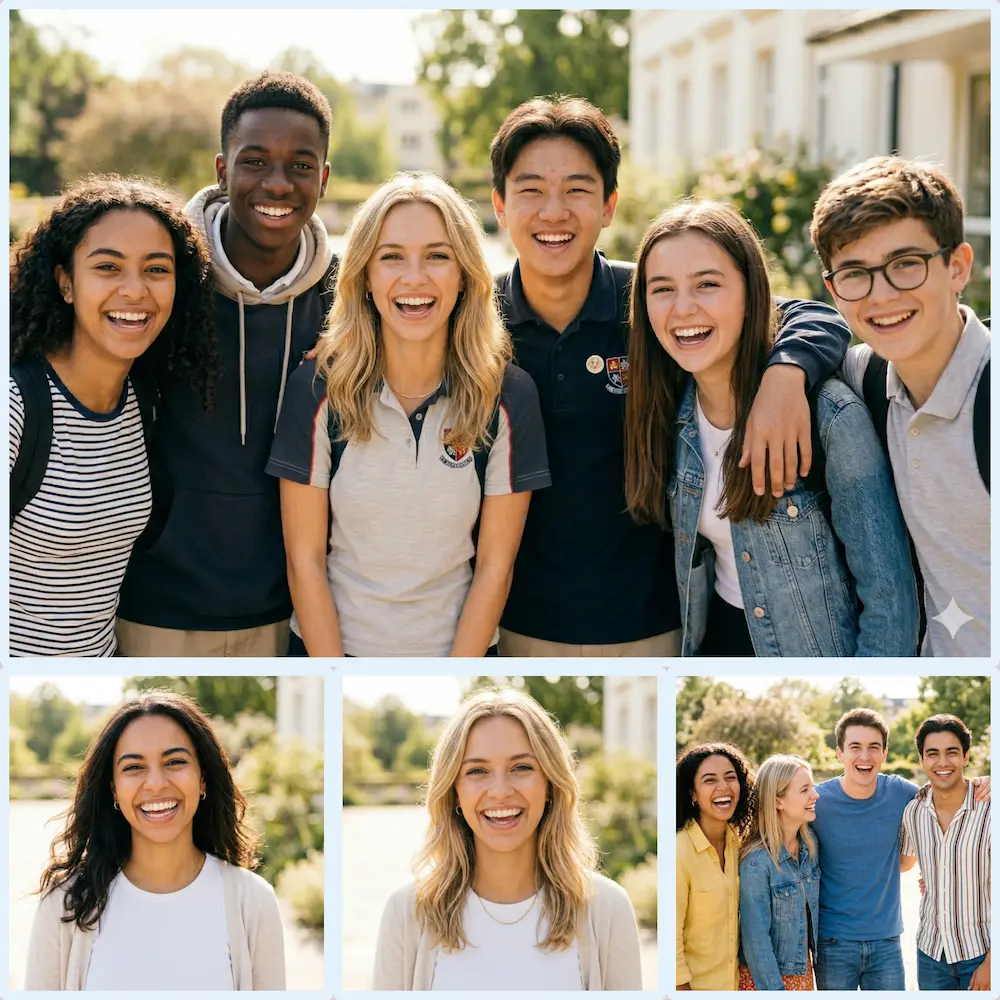 Пример эстетичного фотоколлажа для Инстаграм