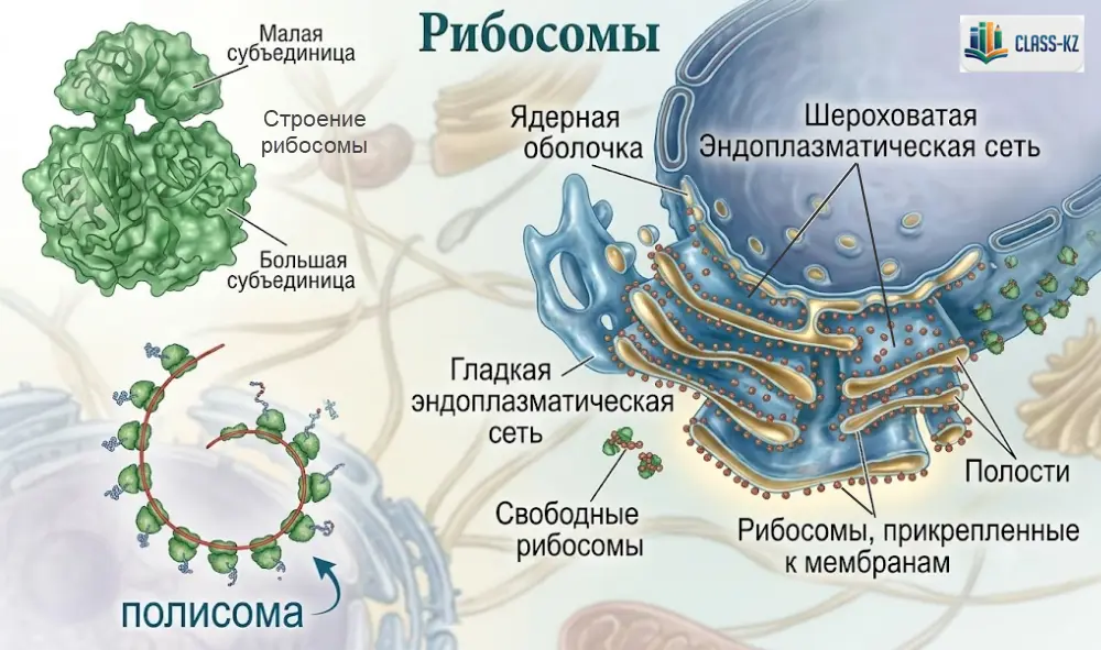 строение-рибосом-полисомы